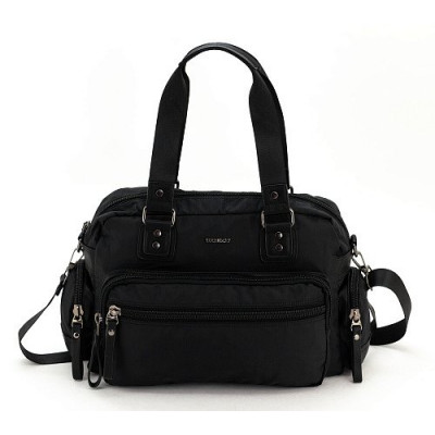 Сумка-саквояж дорожная на плечо Eberhart Shoulder Bag нейлон черная 15,6 л